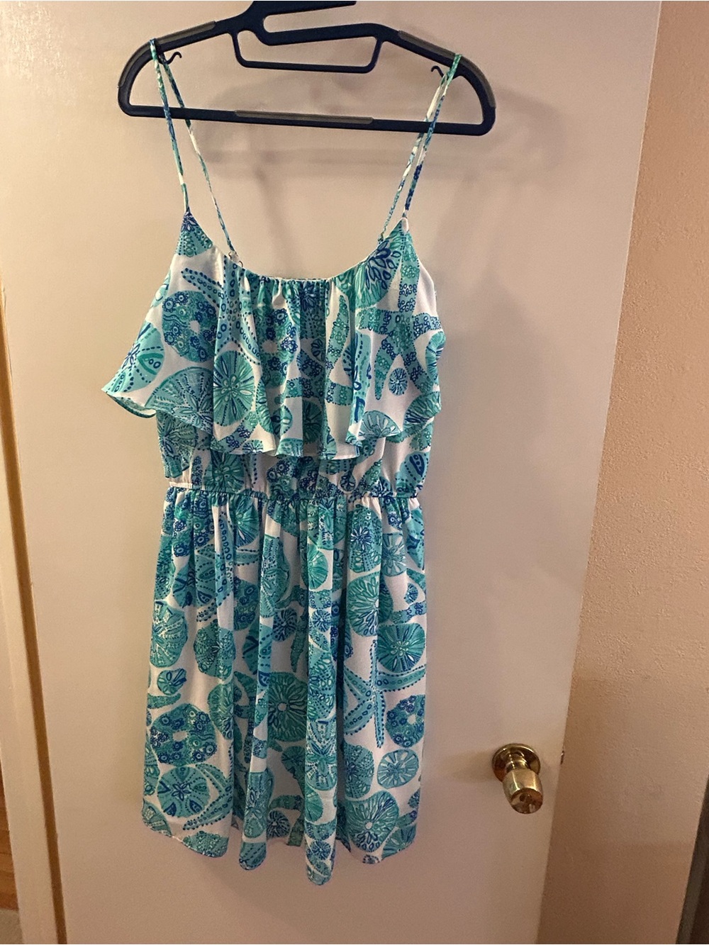 Lilly Pulitzer for Target Blue & Teal Printed Spaghetti Strap Sundress